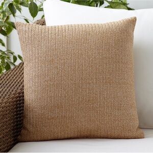 Pottery Barn Faux Natural Fiber Outdoor Pillow